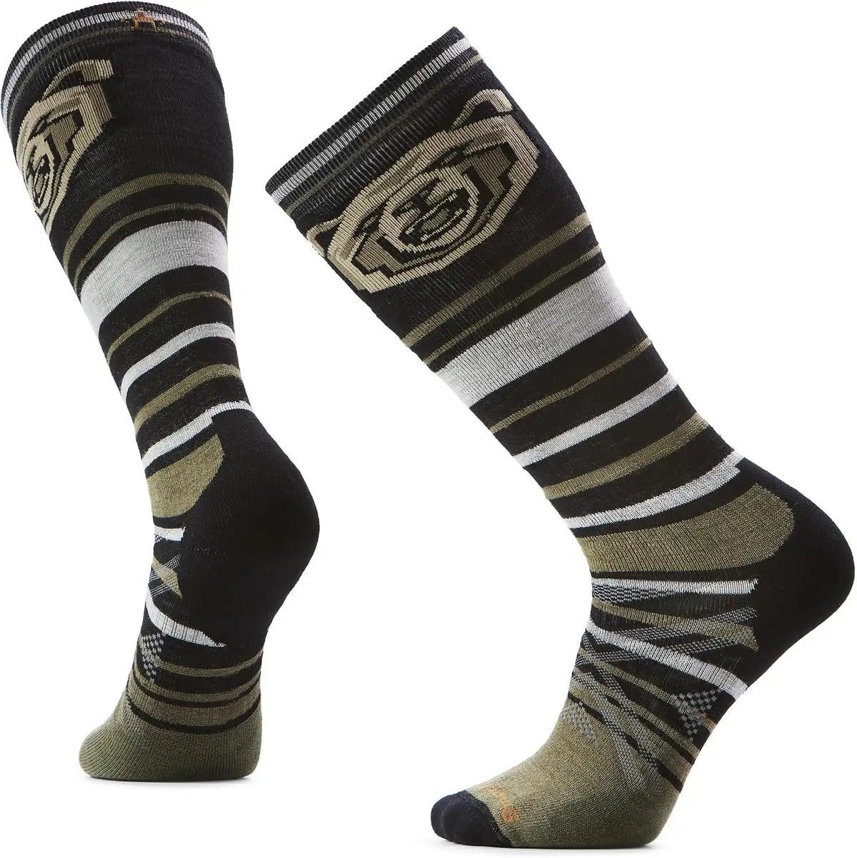 Smartwool Men's Ski Full Cushion Growling Grizzly Over the Calf Socks