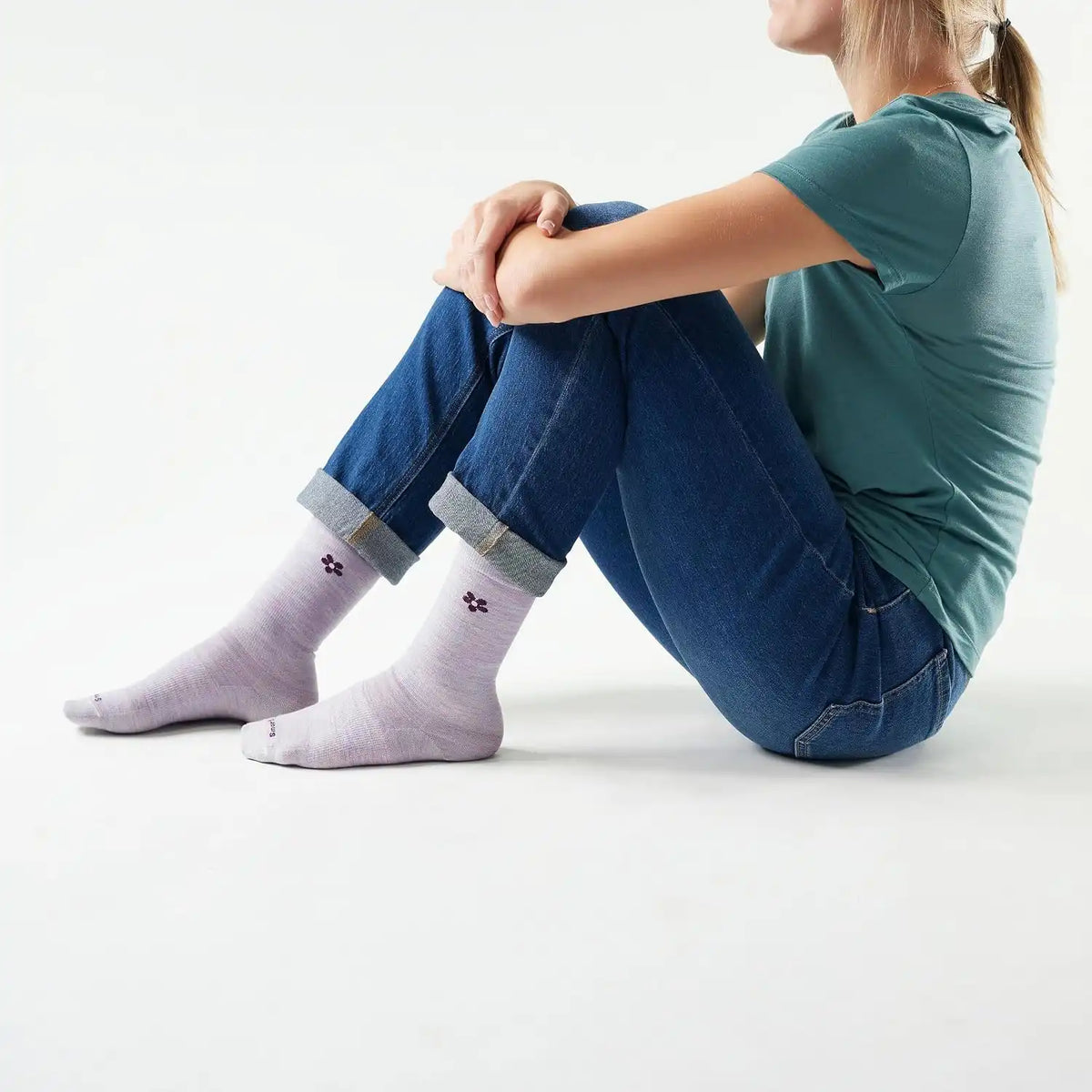 Smartwool Women's Everyday Groovy Bloom Crew Socks