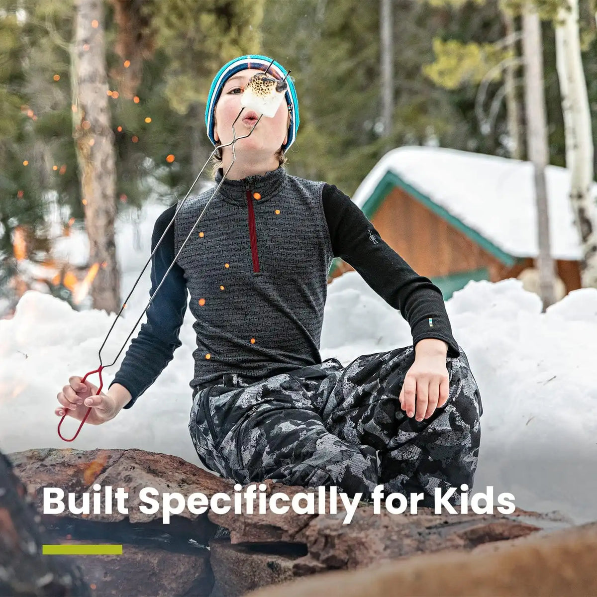 SmartWool Boys Classic Thermal Merino Base Layer 1/4 Zip (Toddler/Little Kid/Big Kid)